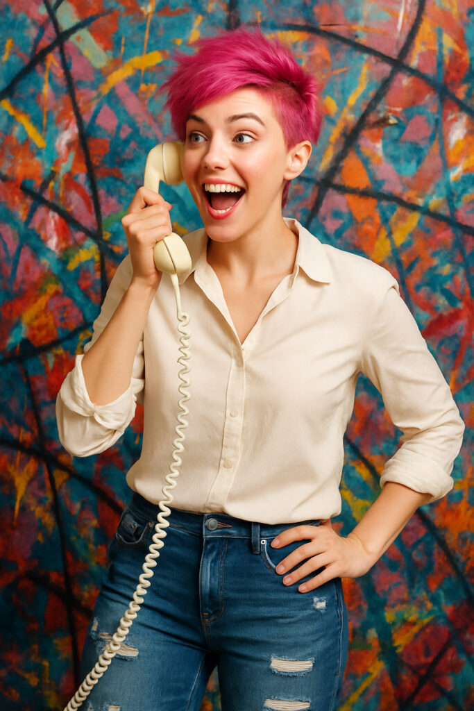 Old-model-phone-lady-Contact-page